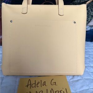 BNNU Portland leather crossbody tote